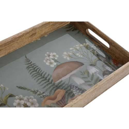 Set pladnjeva Home ESPRIT Plava Prirodno Drvo Manga 43,5 x 27 x 5,5 cm (2 kom.) Cijena