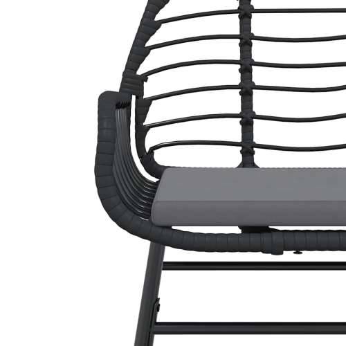 Vrtna garnitura - 5-dijelni vrtni blagovaonski set s jastucima od crnog - Crna 160 x 80 x 74 cm Da 4 Cijena