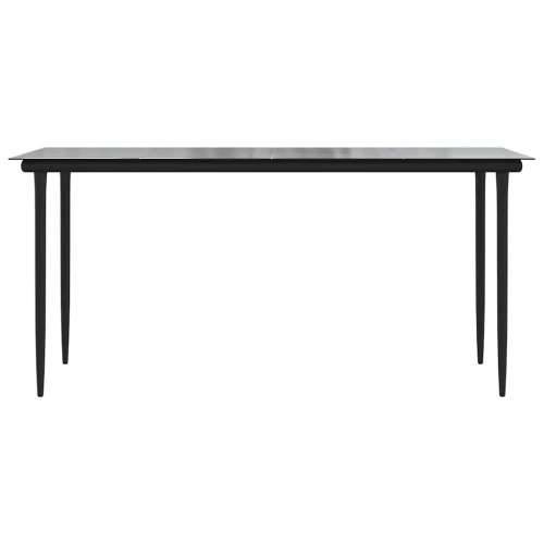 Vrtna garnitura - 5-dijelni vrtni blagovaonski set s jastucima poliratan i staklo - Smeđa 160 x 80 x 74 cm 4 Cijena