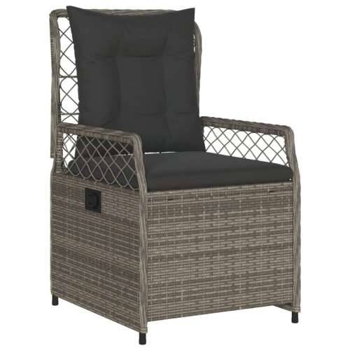 Vrtna garnitura - 5-dijelni vrtni blagovaonski set sivi od poliratana - Siva 140 x 70 x 74 cm 4 Cijena