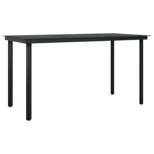 Vrtna garnitura - 5-dijelni vrtni blagovaonski set sivi od poliratana - Siva 140 x 70 x 74 cm 4 Cijena