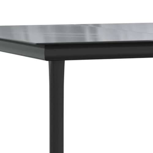 Vrtna garnitura - 9-dijelni vrtni blagovaonski set s jastucima poliratan i staklo - Siva 200 x 100 x 74 cm 8 Cijena