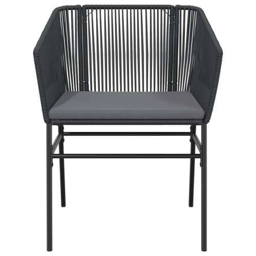 Vrtna garnitura - 5-dijelni vrtni blagovaonski set s jastucima od crnog - Crna 140 x 70 x 74 cm 4 Cijena