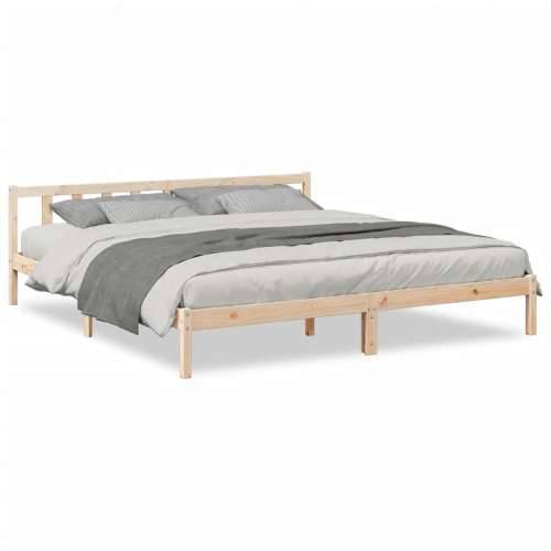 Dugi okvir kreveta bez madraca 180 x 210 cm od borovine - Prirodna 180 x 210 cm Cijena