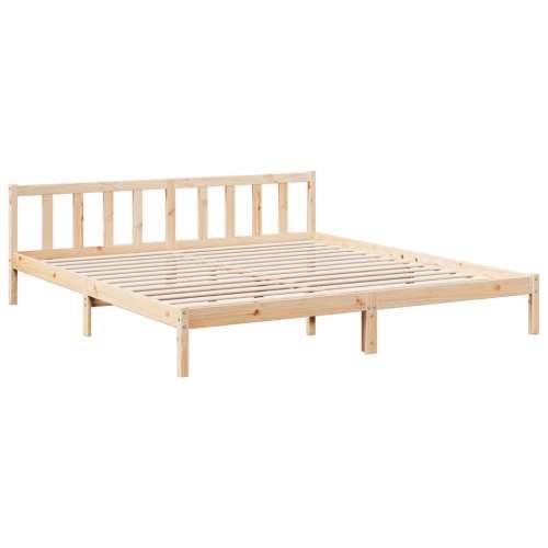 Dugi okvir kreveta bez madraca 180 x 210 cm od borovine - Prirodna 180 x 210 cm Cijena