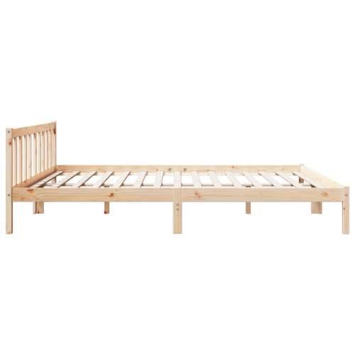 Dugi okvir kreveta bez madraca 180 x 210 cm od borovine - Prirodna 180 x 210 cm Cijena