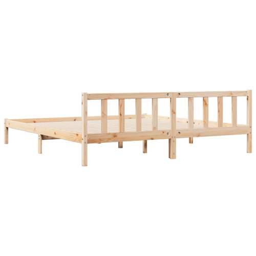 Dugi okvir kreveta bez madraca 180 x 210 cm od borovine - Prirodna 180 x 210 cm Cijena