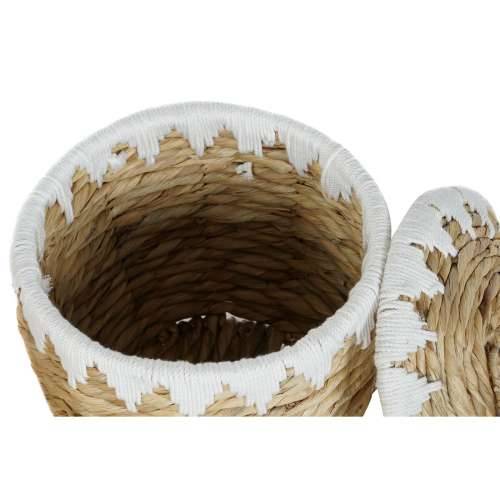Set košara Home ESPRIT Bijela Prirodno Prirodno vlakno Boho 35 x 35 x 37 cm (2 Dijelovi) Cijena