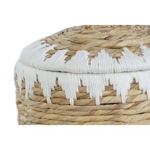 Set košara Home ESPRIT Bijela Prirodno Prirodno vlakno Boho 35 x 35 x 37 cm (2 Dijelovi) Cijena