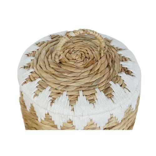 Set košara Home ESPRIT Bijela Prirodno Prirodno vlakno Boho 35 x 35 x 37 cm (2 Dijelovi) Cijena