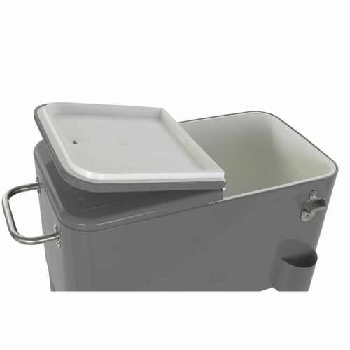 Frižider DKD Home Decor S kotačima Siva Tamno sivo Čelik polipropilen 56 L 74 x 43 x 80 cm (74 x 43 x 80 cm) Cijena