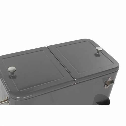 Frižider DKD Home Decor S kotačima Siva Tamno sivo Čelik polipropilen 56 L 74 x 43 x 80 cm (74 x 43 x 80 cm) Cijena