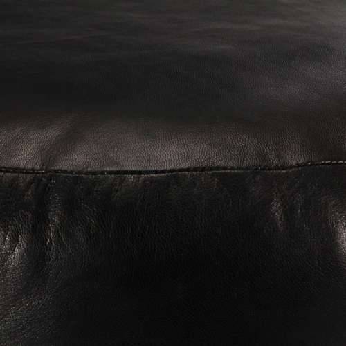 Tabure crni 60 x 30 cm od prave kozje kože Cijena