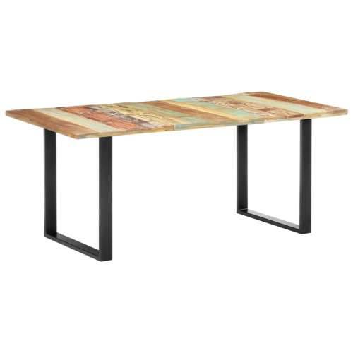 Blagovaonski stol od masivnog obnovljenog drva 180 x 90 x 76 cm - 180 x 90 x 76 cm 1 masivno obnovljeno drvo Cijena