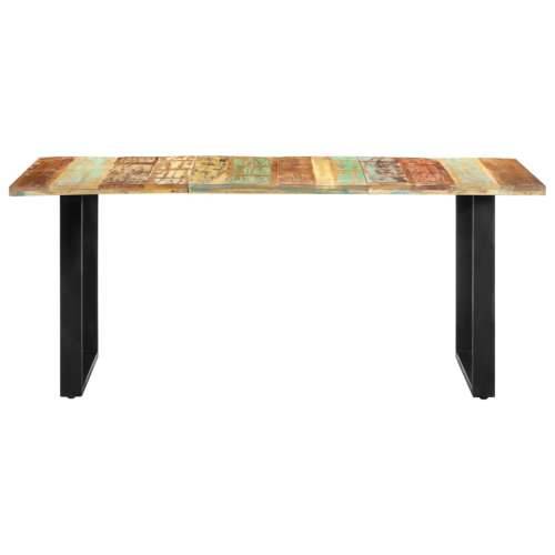 Blagovaonski stol od masivnog obnovljenog drva 180 x 90 x 76 cm - 180 x 90 x 76 cm 1 masivno obnovljeno drvo Cijena