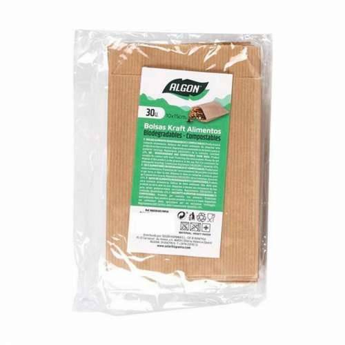 Vrećica za hranu za višekratnu upotrebu Algon kraft papir 10 x 15 cm Jednokratne 30 Dijelovi (36 Jedinice) Cijena
