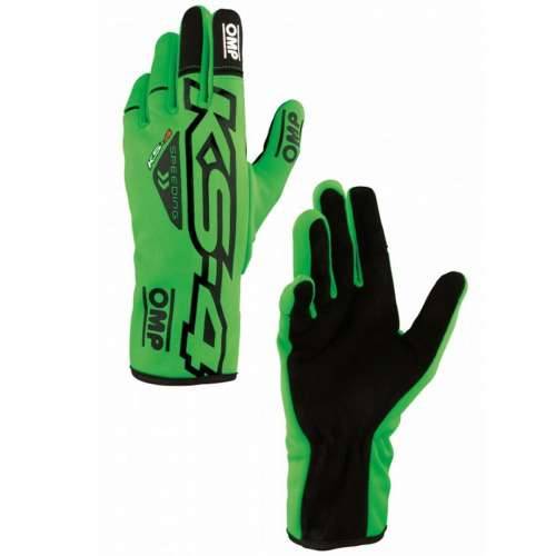 Karting Gloves OMP KS-4 Crna Zelena Cijena