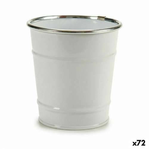 Tegla za biljke Kocka Bijela Srebrna Zinc 10,5 x 10,5 x 10,5 cm (72 Jedinice) Cijena