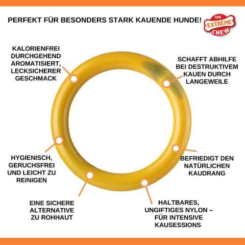 Grickalo za pse Nylabone Ring Rumena Pljeskavica L Cijena