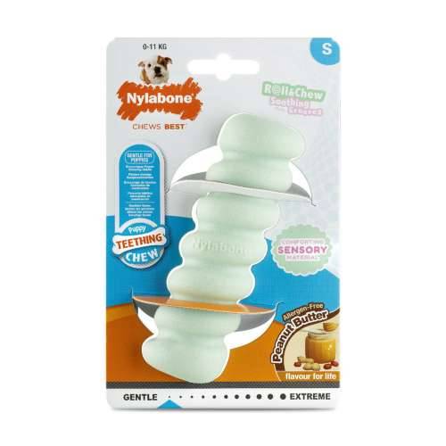 Grickalo za pse Nylabone SENSORY TACTILE STICK Zelena Maslac od kikirikija Bacon S Cijena