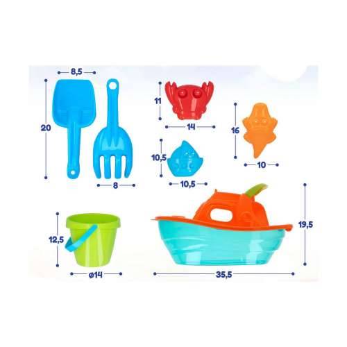 Set igračaka za plažu Colorbaby Barco Cijena