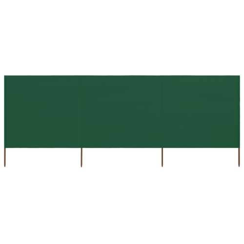 Vjetrobran s 3 panela od tkanine 400 x 160 cm zeleni - Zelena 400 x 160 cm 1 Cijena