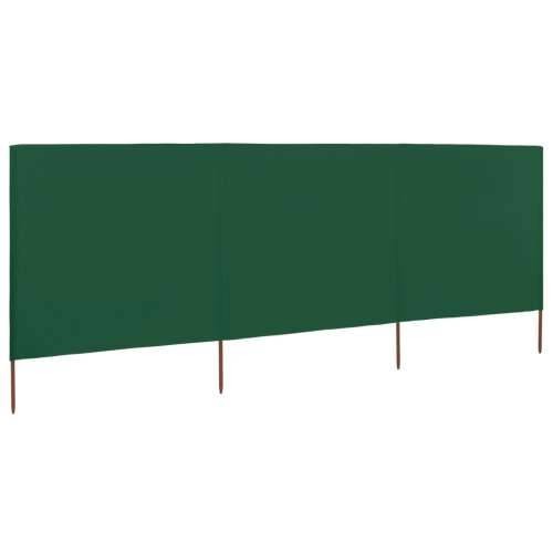Vjetrobran s 3 panela od tkanine 400 x 160 cm zeleni - Zelena 400 x 160 cm 1 Cijena