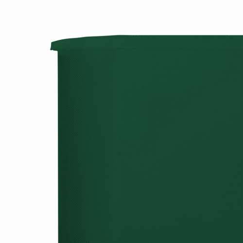 Vjetrobran s 3 panela od tkanine 400 x 160 cm zeleni - Zelena 400 x 160 cm 1 Cijena