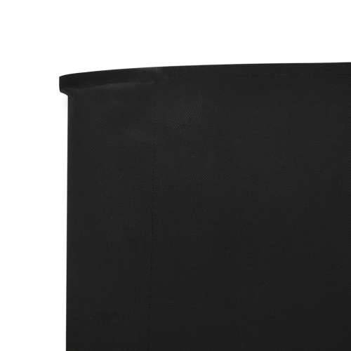Vjetrobran s 3 panela od tkanine 400 x 160 cm crni - Crna 400 x 160 cm 1 Cijena