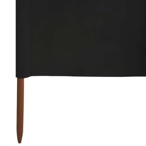 Vjetrobran s 3 panela od tkanine 400 x 160 cm crni - Crna 400 x 160 cm 1 Cijena