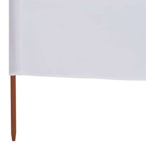 Vjetrobran s 5 panela od tkanine 600 x 80 cm pješčano bijeli Cijena