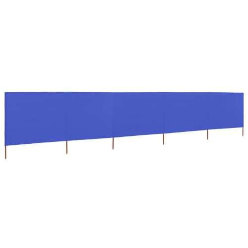 Vjetrobran s 5 panela od tkanine 600 x 80 cm azurno plavi Cijena