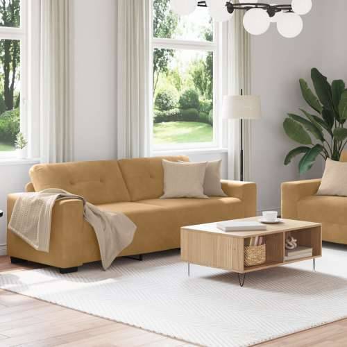 Set sofa od 2 dijela s jastučićima od smešnog baršuna Cijena