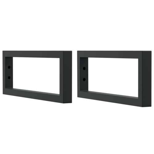 Nosači polica za Lavabo - Umivaonik 2 kom crni pravokutni čelični - Crna 15 x 40 cm 1 Pravokutno Cijena