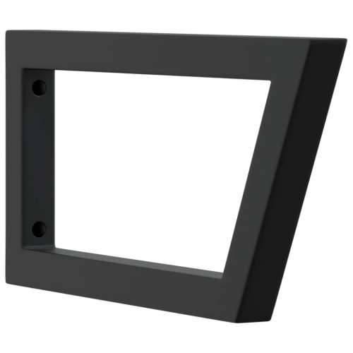 Nosači polica za Lavabo - Umivaonik 2 kom crni trapezni čelični - Crna 20 x 45 cm 1 Trapez Cijena