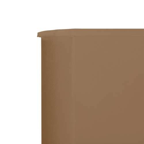 Vjetrobran sa 6 panela od tkanine 800 x 120 cm smeđe-sivi - Sivo-smeđa 800 x 120 cm 1 Cijena