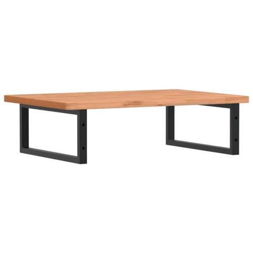 Zidna polica za Lavabo - Umivaonik od čelika i masivne bukovine - Crna 80 x 55 x 2.5 cm 1 Pravokutno Cijena