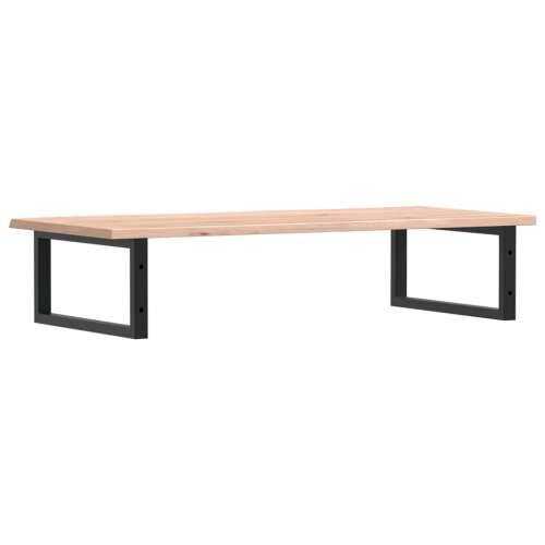 Zidna polica za Lavabo - Umivaonik od čelika i masivne hrastovine - Smeđa i crna 100 x 50 x 2 cm 1 Pravokutno Cijena