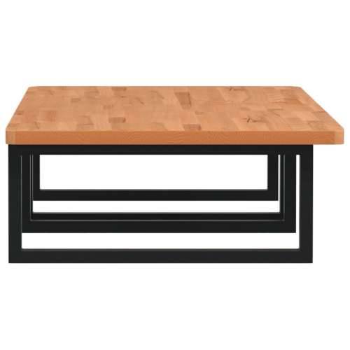 Zidna polica za Lavabo - Umivaonik od čelika i masivne bukovine - Crna 115 x 55 x 2.5 cm 1 Pravokutno Cijena