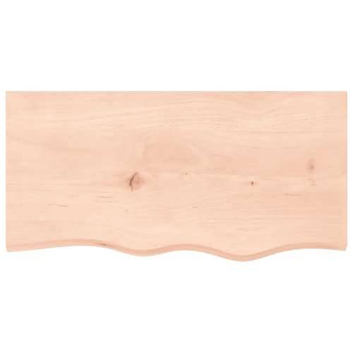 Zidna polica za Lavabo - Umivaonik od čelika i masivne hrastovine  - Smeđa i bijela 80 x 40 x 2 cm 1 Pravokutno Cijena