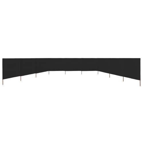 Vjetrobran s 9 panela od tkanine 1200 x 120 cm crni - Crna 1200 x 120 cm 1 Cijena