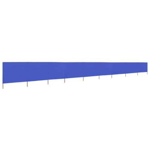 Vjetrobran s 9 panela od tkanine 1200 x 120 cm azurno plavi Cijena