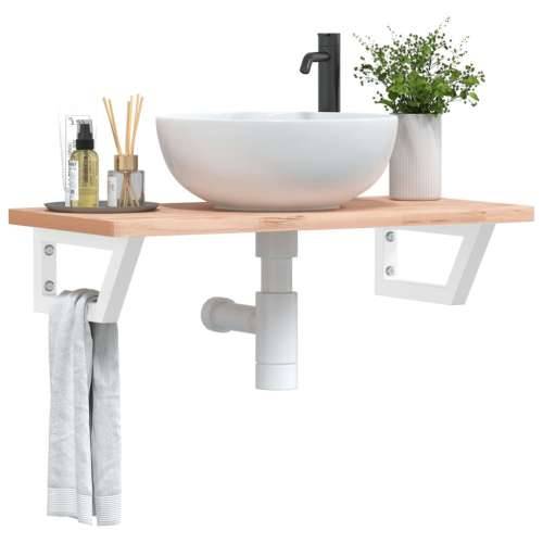 Nosači polica za Lavabo - Umivaonik 2 kom bijeli trapezni čelični - Bijela 15 x 35 cm 1 Trapez Cijena