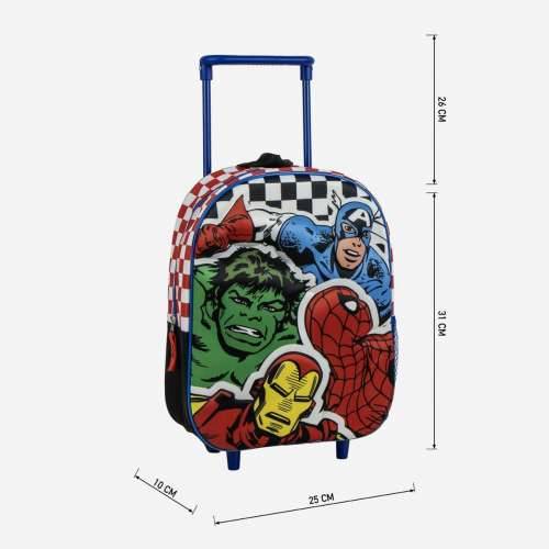 Školski Ruksak s Kotačima The Avengers 3D Cijena