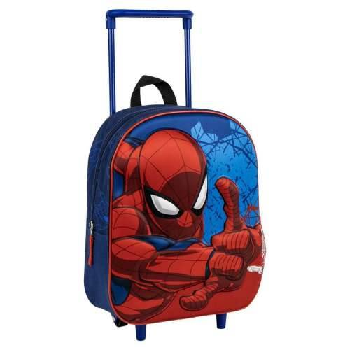 Školski Ruksak s Kotačima Spider-Man Plava 3D Cijena