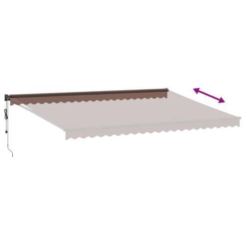 Tenda na automatsko uvlačenje smeđa 500 x 300 cm - Smeđa 500 x 300 cm 1 Cijena