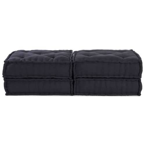 Modularni Pouf 2 kom antracit tkanina Cijena