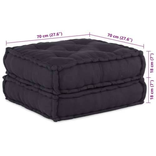 Modularni Pouf 2 kom antracit tkanina Cijena