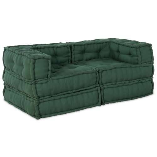 Modularni pouf 2 komada Zeleni materijal Cijena
