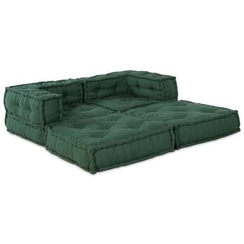 Modularni pouf 2 komada Zeleni materijal Cijena